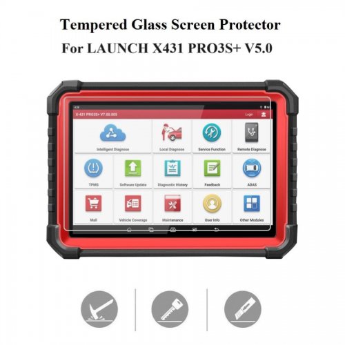 Tempered Glass Screen Protector for LAUNCH X431 PRO3S+ V5.0